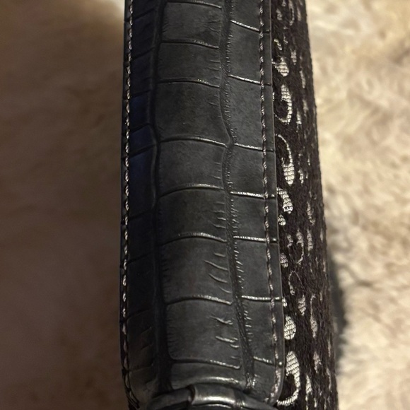 Montana West Blue Satchel with Studded Design - Picture 4 of 9